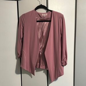 Sequin Hearts Blush Pink Jacket